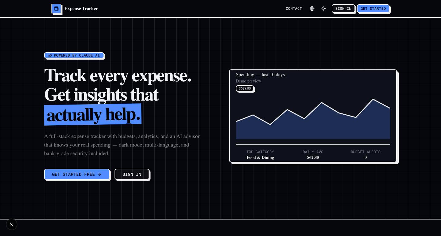 AI-Powered Expense Tracker